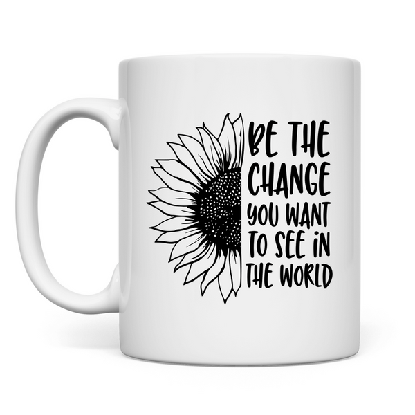 Tasse sonnenblume be the change