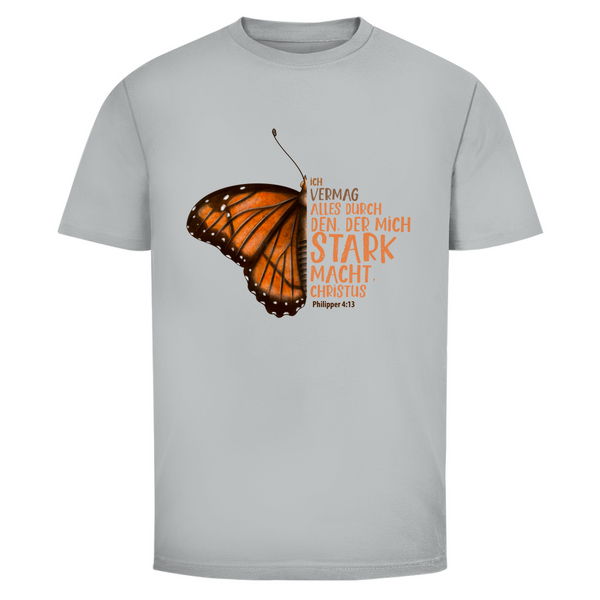 Herren T-Shirt der mich stark macht schmetterling