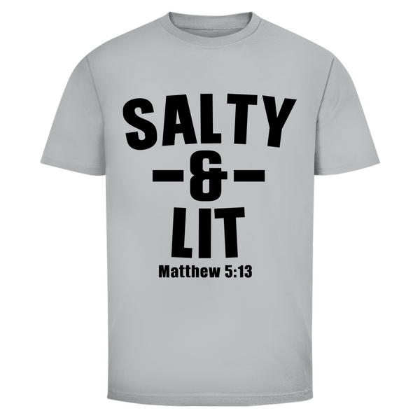 Herren T-Shirt salty and lit matthew 5:13