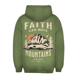 Unisex Oversize Hoodie faith can move mountains matthew 17:20