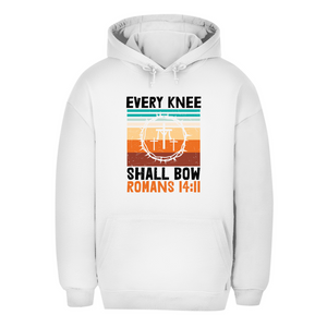 Unisex Oversize Hoodie every knee shall bow romans 14:11