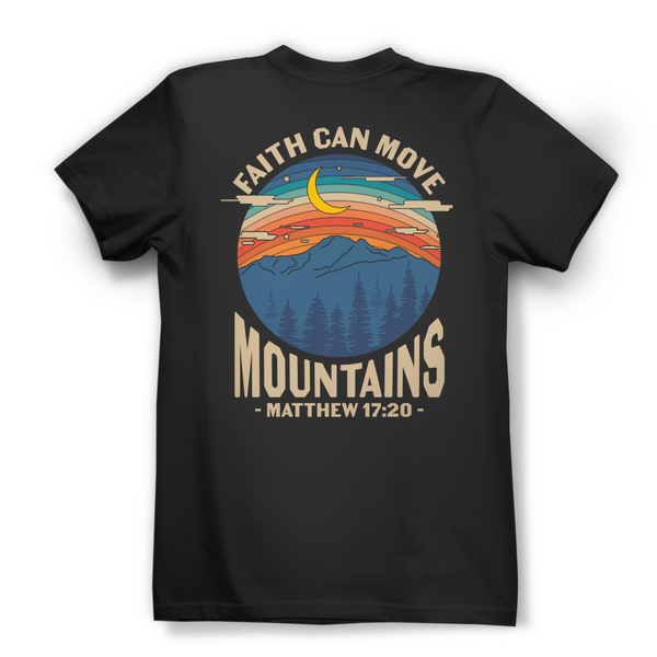 Damen Bio T-Shirt faith can move mountains matthew 17:20