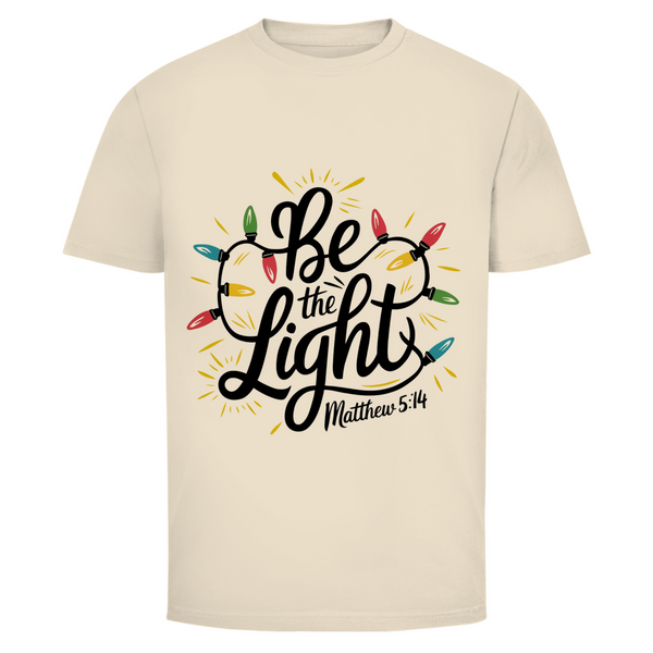 Herren T-Shirt be the light matthew 5:14