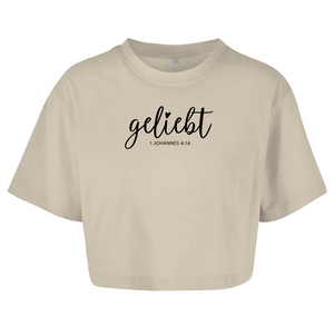 Damen Oversize Crop Top geliebt