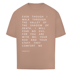 Oversize T-Shirt i will fear no evil psalm 23:4