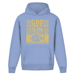 Oversize Hoodie Ohne Kordel god formed me