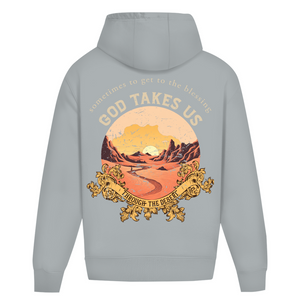Oversize Hoodie Ohne Kordel god take us through the desert