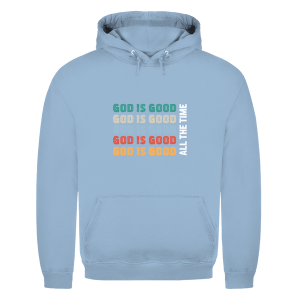 Herren Hoodie god is good retro