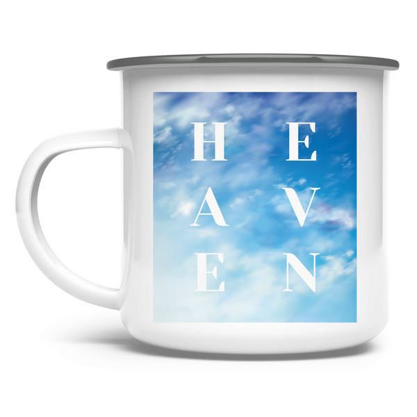 Emaille Tasse heaven