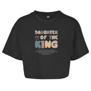 Damen Oversize Crop Top daughter of the king 2 corinthians 6:18
