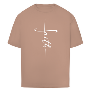 Oversize T-Shirt faith kreuz