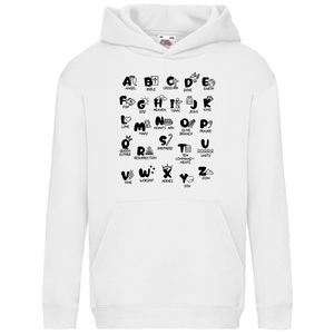 Kinder Hoodie Christliches Alphabet