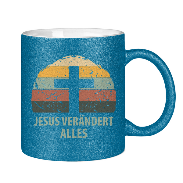 Glitzertasse jesus verändert alles