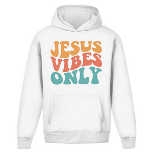 Oversize Hoodie Ohne Kordel jesus vibes only