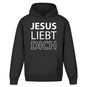 Oversize Hoodie Ohne Kordel jesus liebt dich