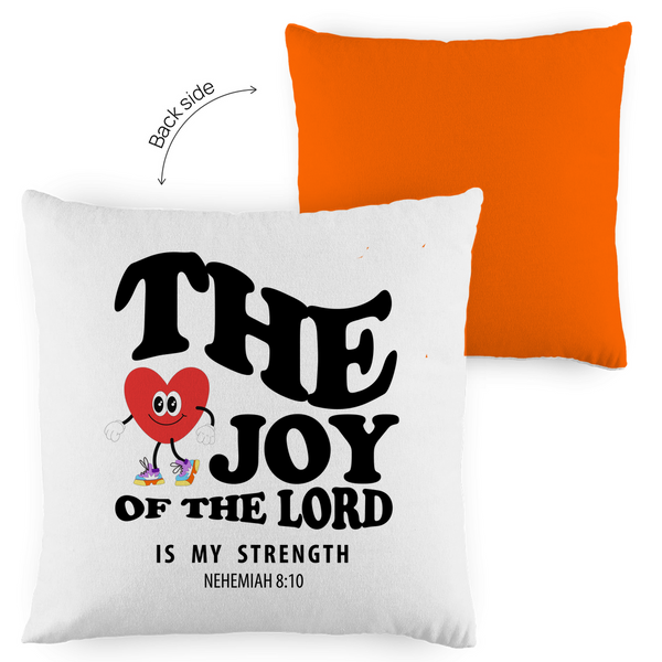 Kopfkissen zweifarbig the joy of he lord nehemiah 8:10