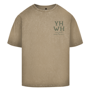 Oversize Washed T-Shirt yhwh every breath speakt his name