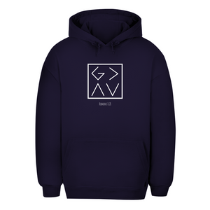 Unisex Oversize Hoodie god is greater romans 8:28