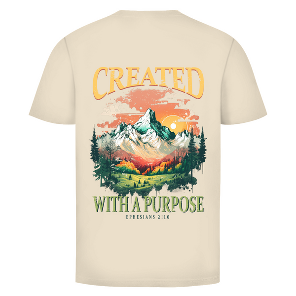 Herren T-Shirt created with a purpose ephesians 2:10