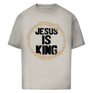 Oversize T-Shirt jesus is king dornenkrone