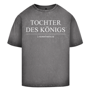 Oversize Washed T-Shirt tochter des königs 2. korinther 6:18