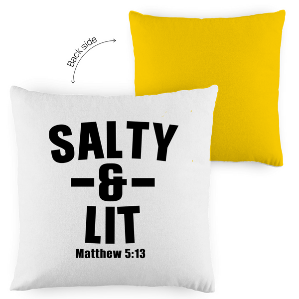 Kopfkissen zweifarbig salty and lit matthew 5:13