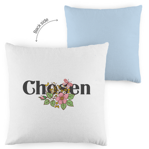 Kopfkissen zweifarbig chosen blumen