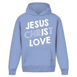 Oversize Hoodie Ohne Kordel jesus christ love