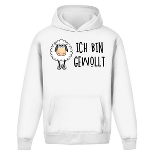 Oversize Hoodie Ohne Kordel ich bin gewollt