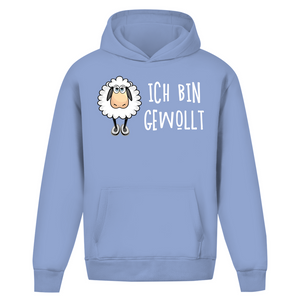 Oversize Hoodie Ohne Kordel ich bin gewollt