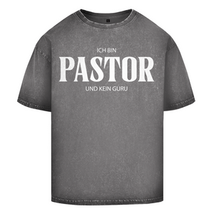 Oversize Washed T-Shirt ich bin pastor
