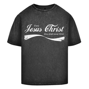 Oversize Washed T-Shirt enjoy jesus christ