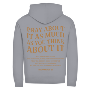 Zipper Hoodie pray about it philippians 4:6-7