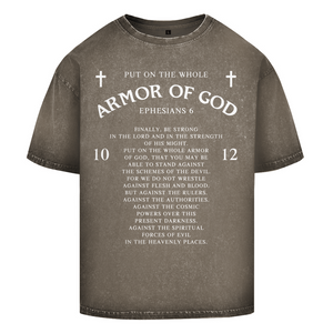 Oversize Washed T-Shirt armor of god ephesians 6
