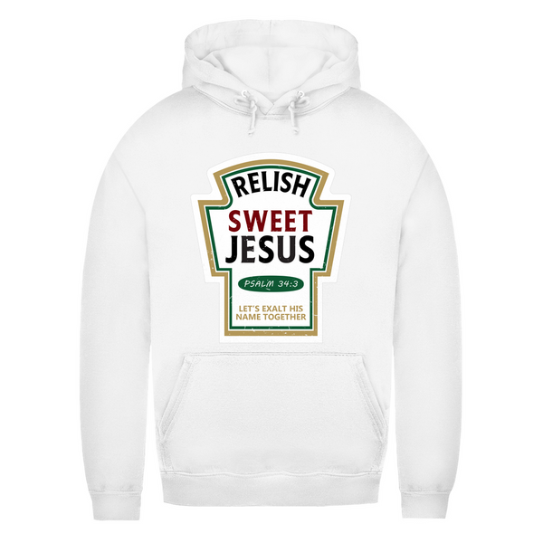 Damen Hoodie relish sweet jesus psalm 34:3