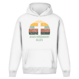 Oversize Hoodie Ohne Kordel jesus verändert alles