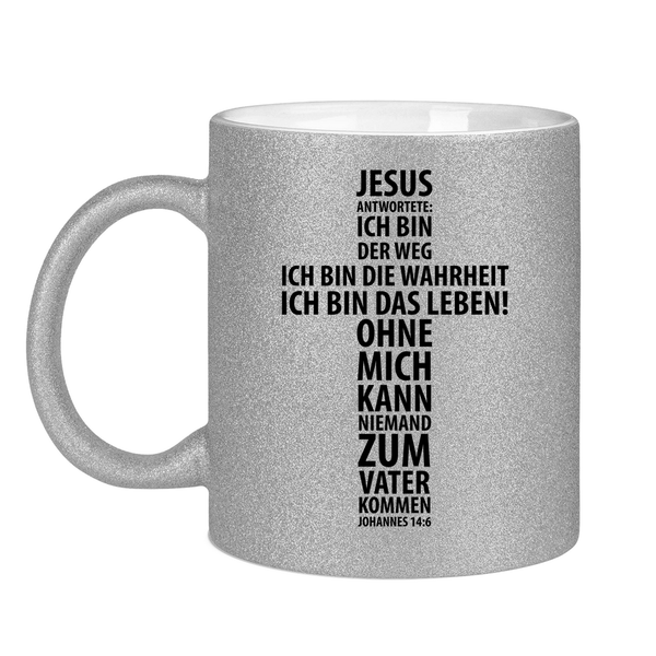 Glitzertasse jesus antwortete