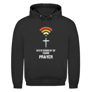 Herren Hoodie enter the password for god
