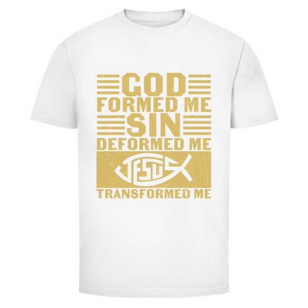 Herren T-Shirt god formed me