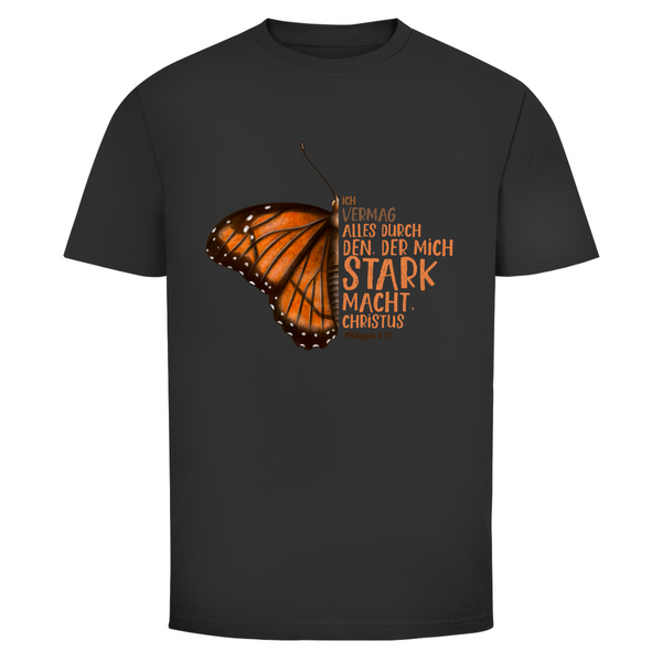 Herren T-Shirt der mich stark macht schmetterling