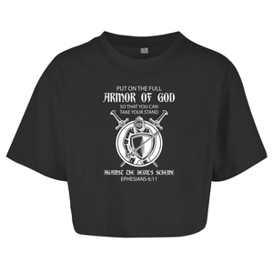 Damen Oversize Crop Top armor of god