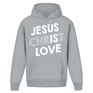 Oversize Hoodie Ohne Kordel jesus christ love