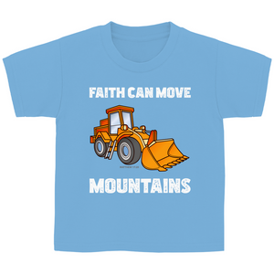 Kinder T-Shirt faith can move mountains matthew 17:20