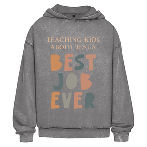 Oversize Washed Hoodie teaching kids about jesus lehrer