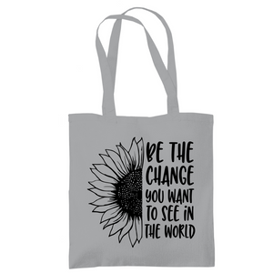Tragetasche sonnenblume be the change