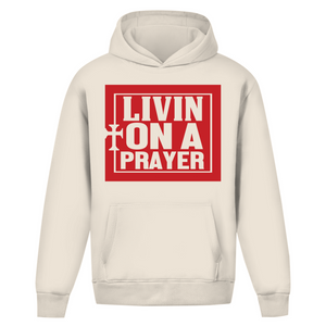 Oversize Hoodie Ohne Kordel livin on a prayer