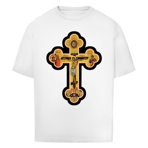 Oversize T-Shirt Griechisch Orthodoxe Jesus Kreuz