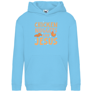 Kinder Hoodie chicken nuggets and jesus