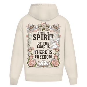 Oversize Hoodie Ohne Kordel where the spirit of the lord