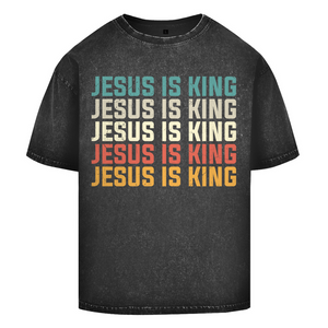 Oversize Washed T-Shirt jesus is king vintage
